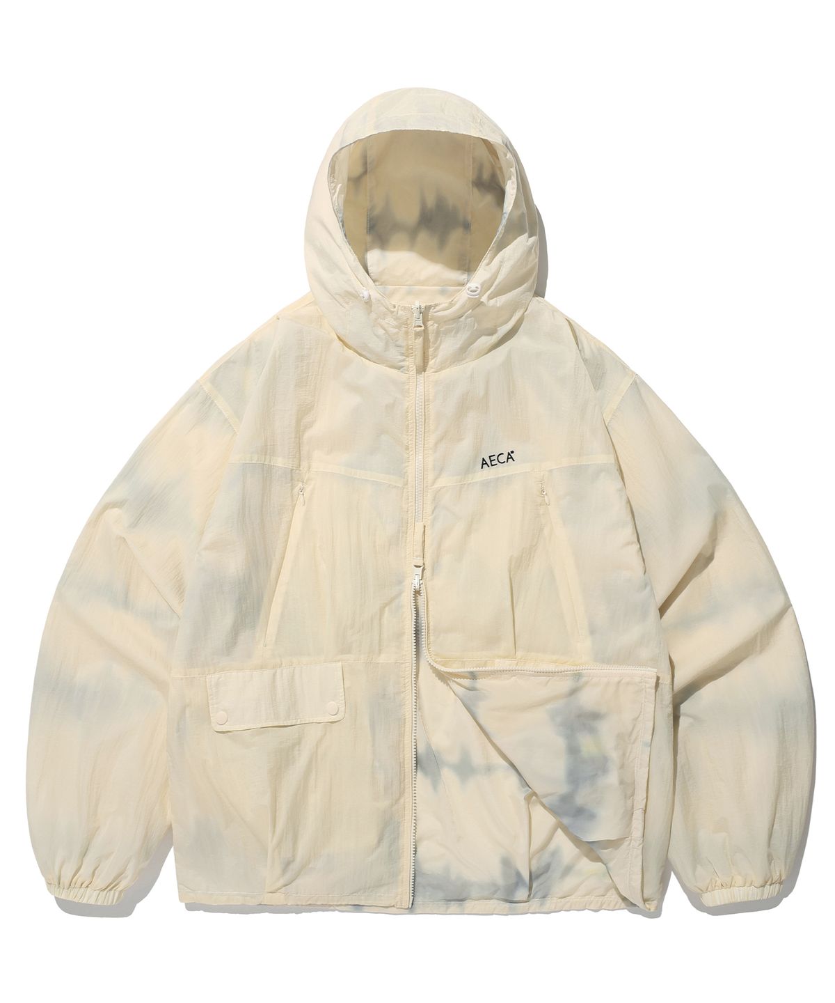 에이카화이트(AECA) REVERSIBLE PANEL WINDBREAKER-IVORY