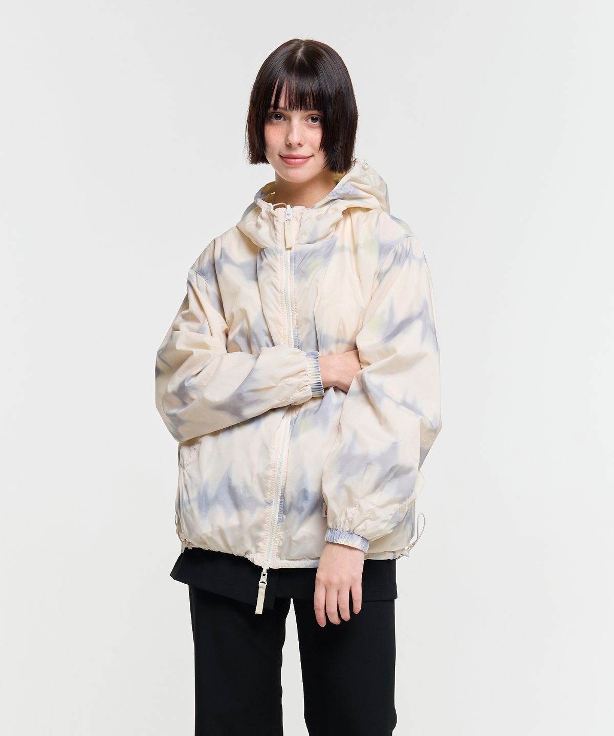 에이카화이트(AECA) REVERSIBLE PANEL WINDBREAKER-IVORY