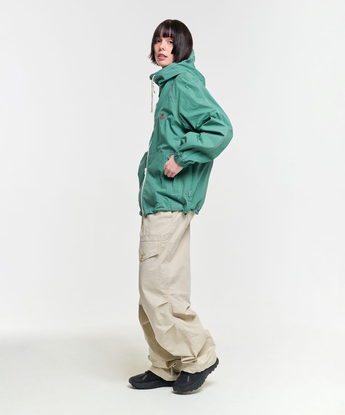 에이카화이트(AECA) FRONT POCKET STRIPE WASHED PANTS-BEIGE