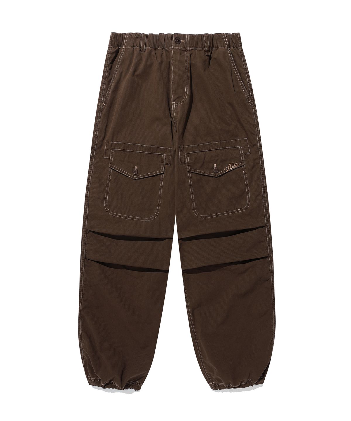 에이카화이트(AECA) FRONT POCKET STRIPE WASHED PANTS-BROWN