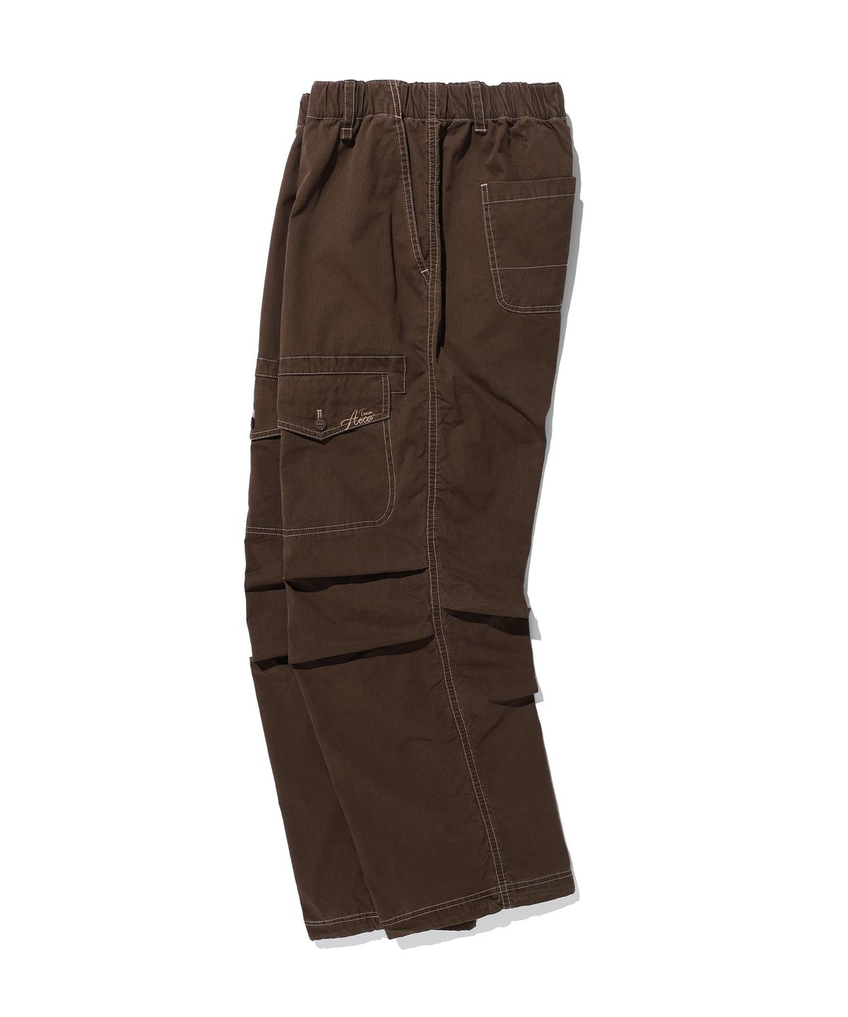 에이카화이트(AECA) FRONT POCKET STRIPE WASHED PANTS-BROWN