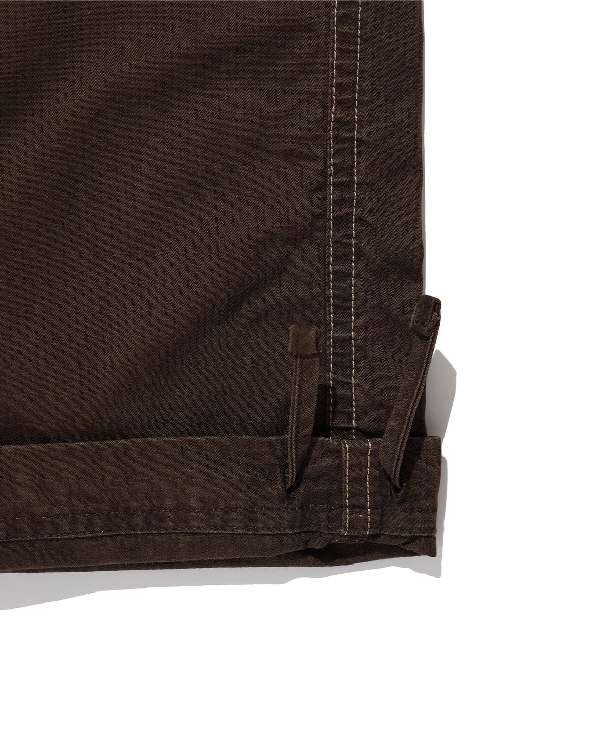 에이카화이트(AECA) FRONT POCKET STRIPE WASHED PANTS-BROWN