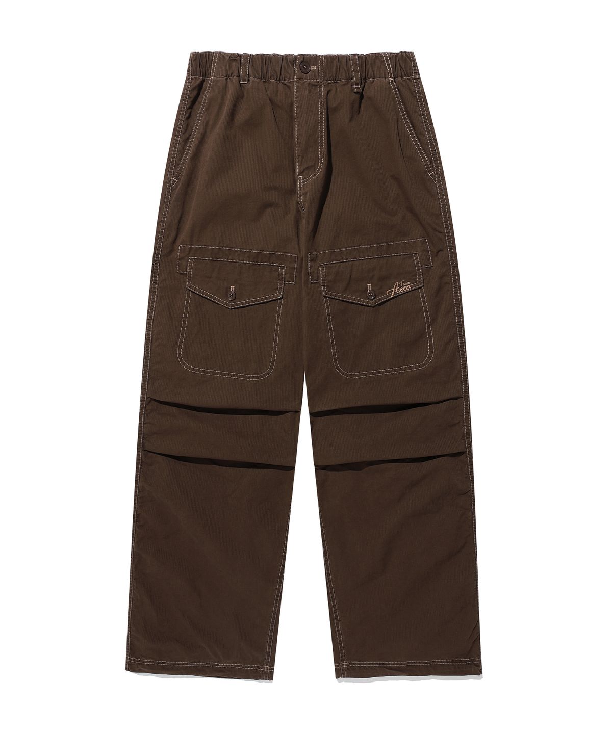 에이카화이트(AECA) FRONT POCKET STRIPE WASHED PANTS-BROWN