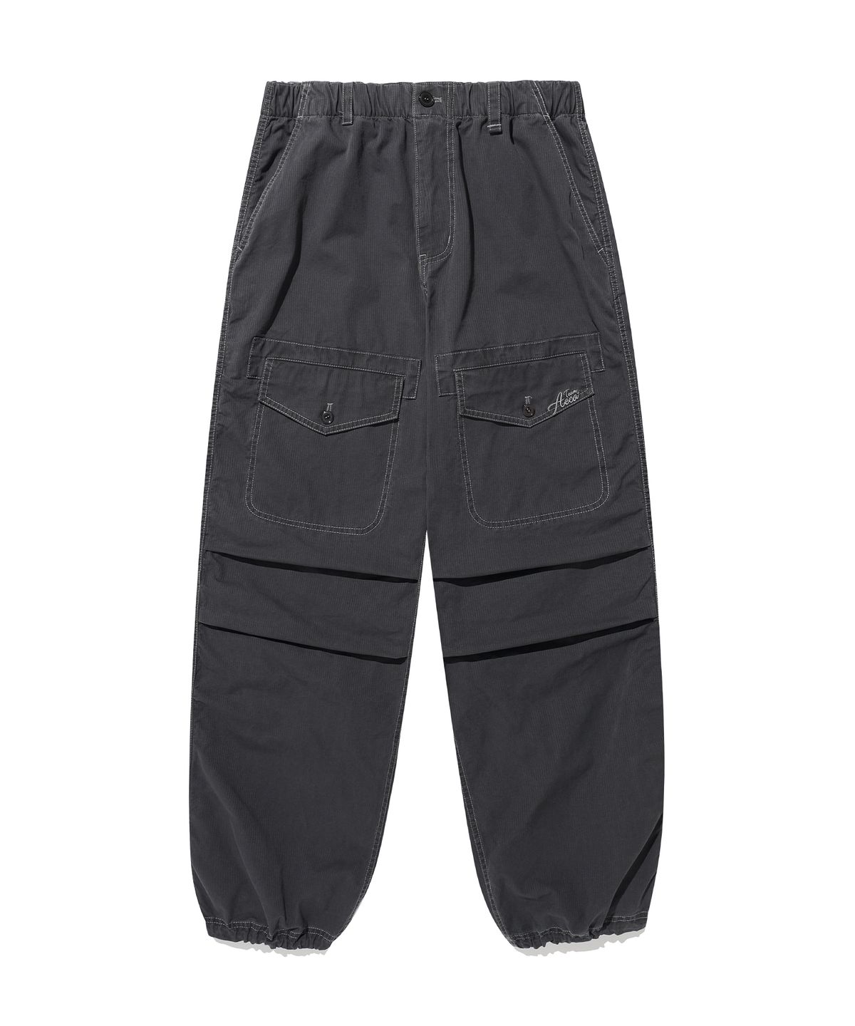 에이카화이트(AECA) FRONT POCKET STRIPE WASHED PANTS-CHARCOAL