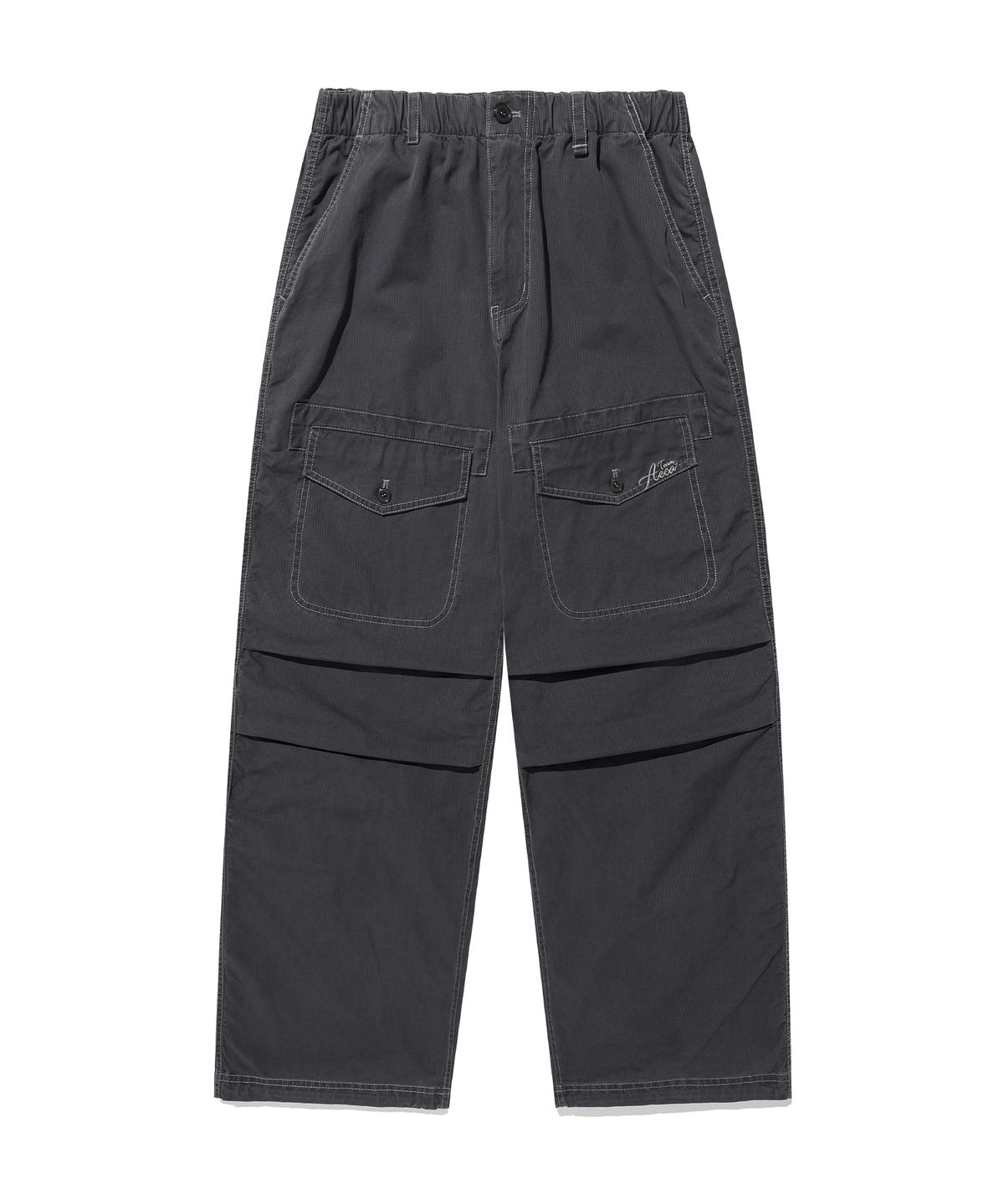 에이카화이트(AECA) FRONT POCKET STRIPE WASHED PANTS-CHARCOAL