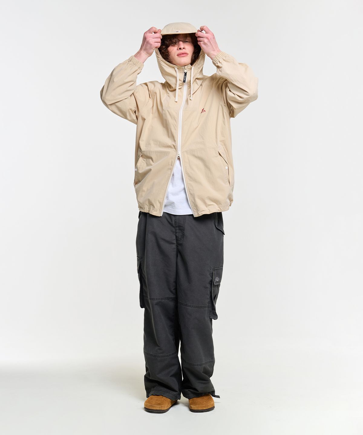 에이카화이트(AECA) RIPSTOP WASHING CARGO PANTS-CHARCOAL