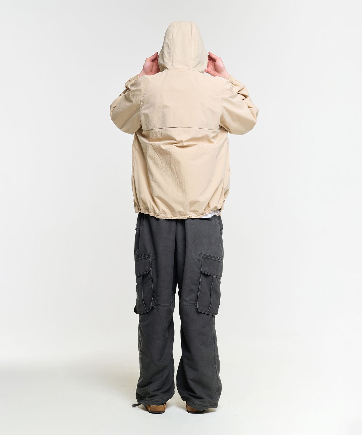 에이카화이트(AECA) RIPSTOP WASHING CARGO PANTS-CHARCOAL