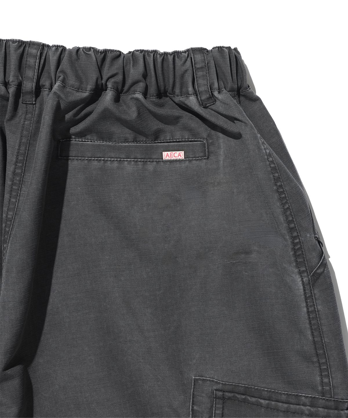 에이카화이트(AECA) RIPSTOP WASHING CARGO PANTS-CHARCOAL