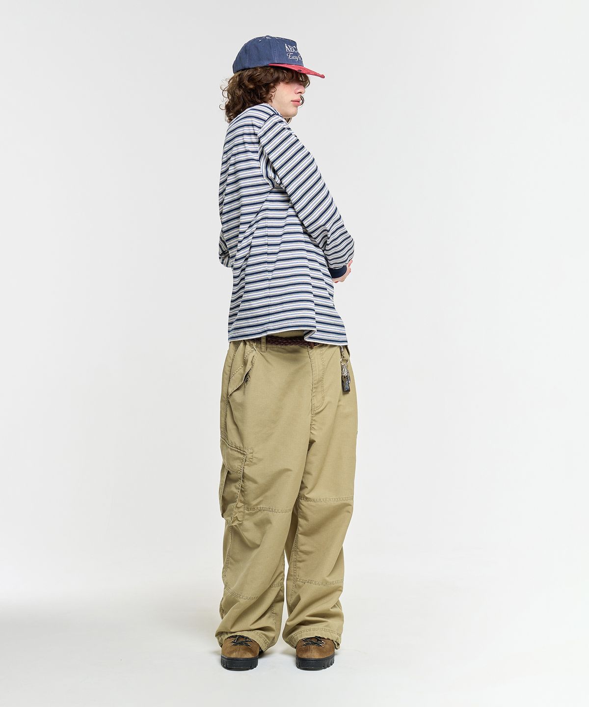 에이카화이트(AECA) RIPSTOP WASHING CARGO PANTS-BEIGE