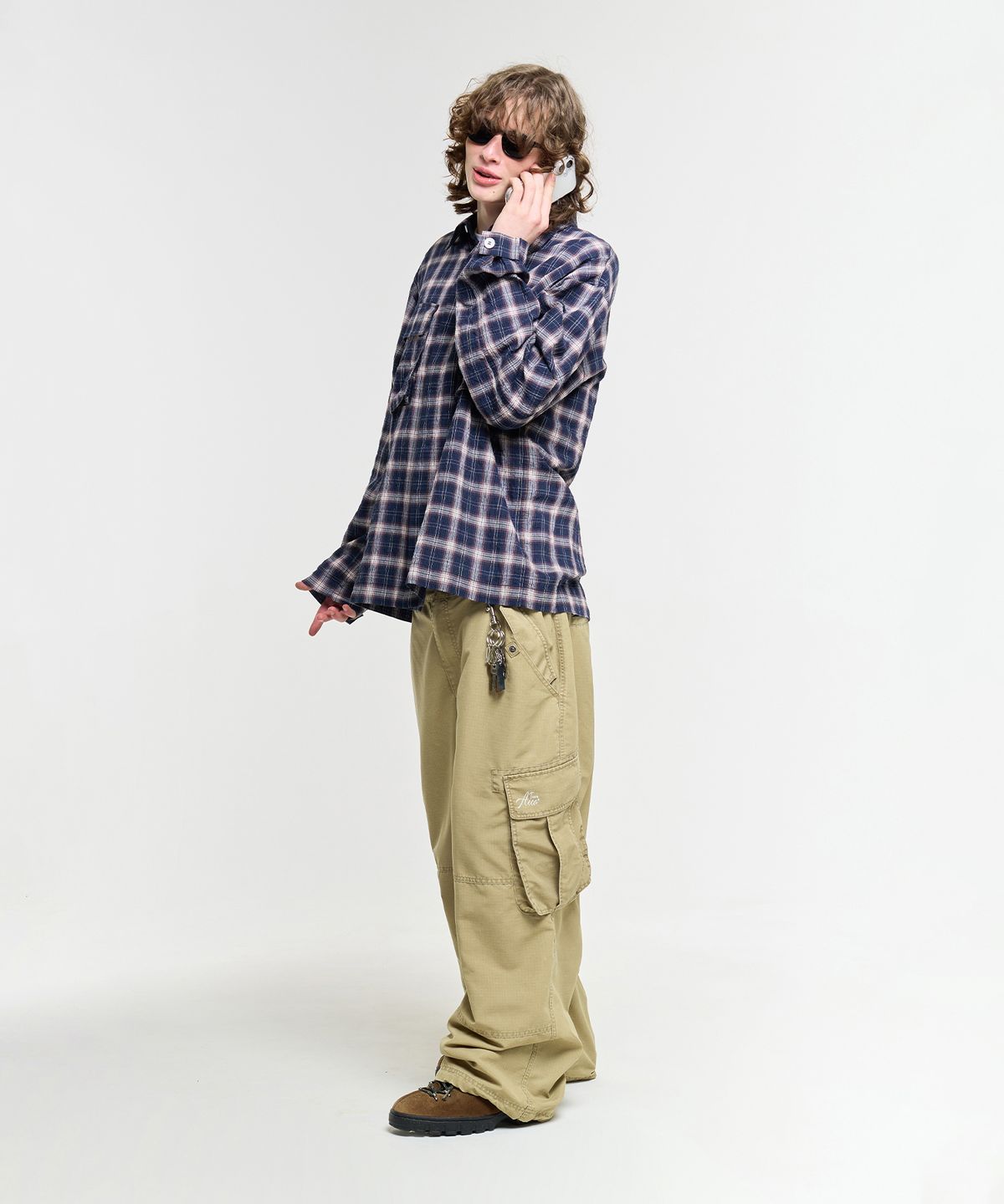 에이카화이트(AECA) RIPSTOP WASHING CARGO PANTS-BEIGE