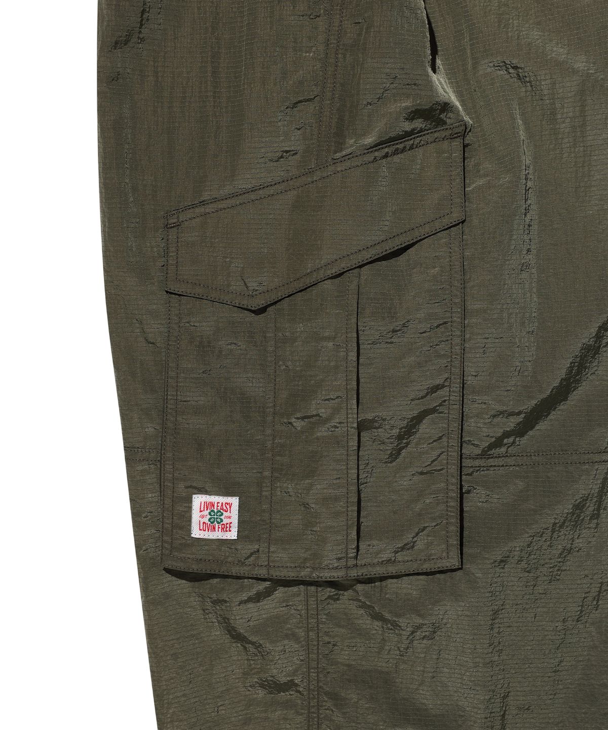 에이카화이트(AECA) RIPSTOP CARGO NYLON PANTS-KHAKI