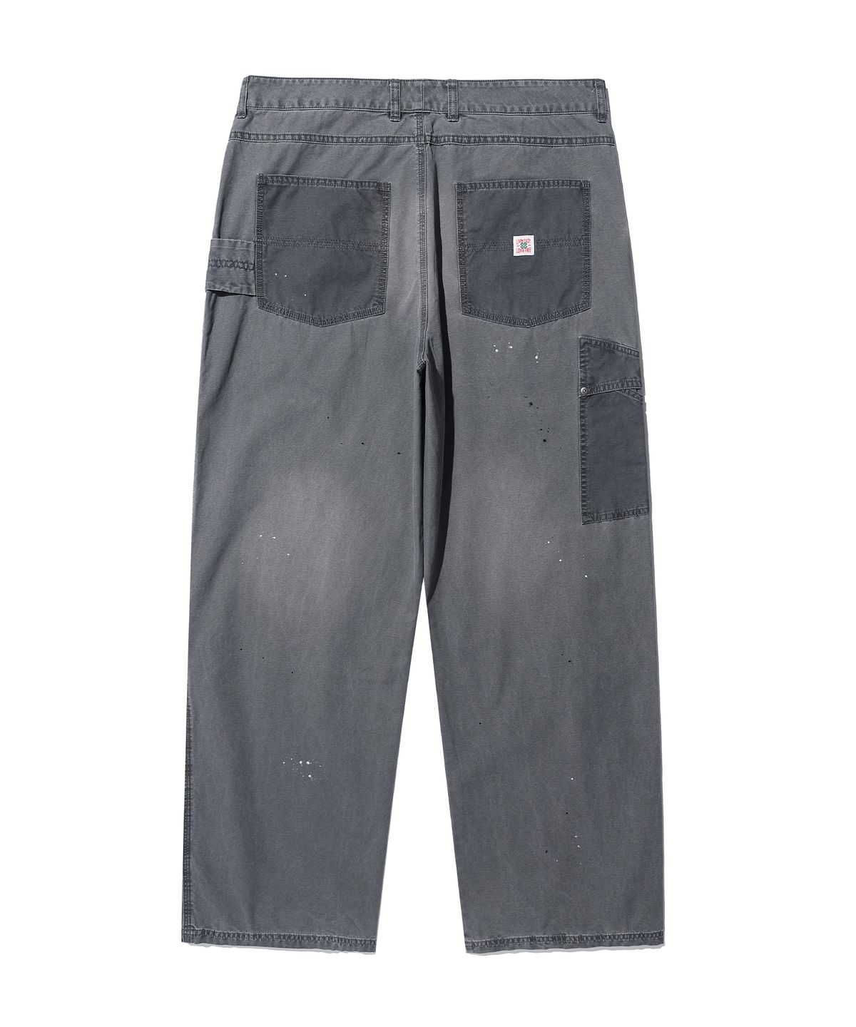 에이카화이트(AECA) WASHED PATCHWORK PANTS-CHARCOAL