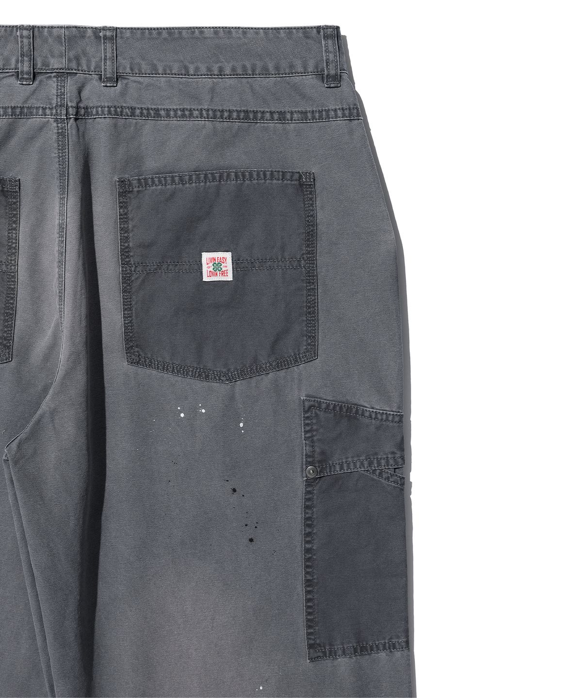 에이카화이트(AECA) WASHED PATCHWORK PANTS-CHARCOAL