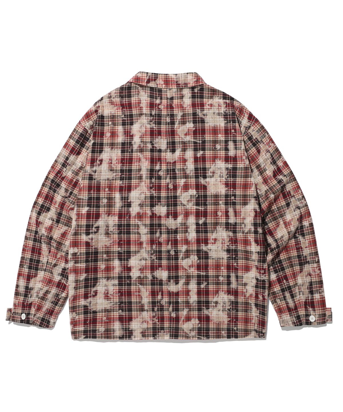 에이카화이트(AECA) FATIGUE CHECK SHIRTS-RED