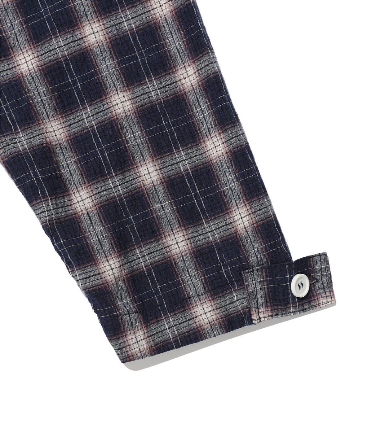 에이카화이트(AECA) FATIGUE CHECK SHIRTS-NAVY