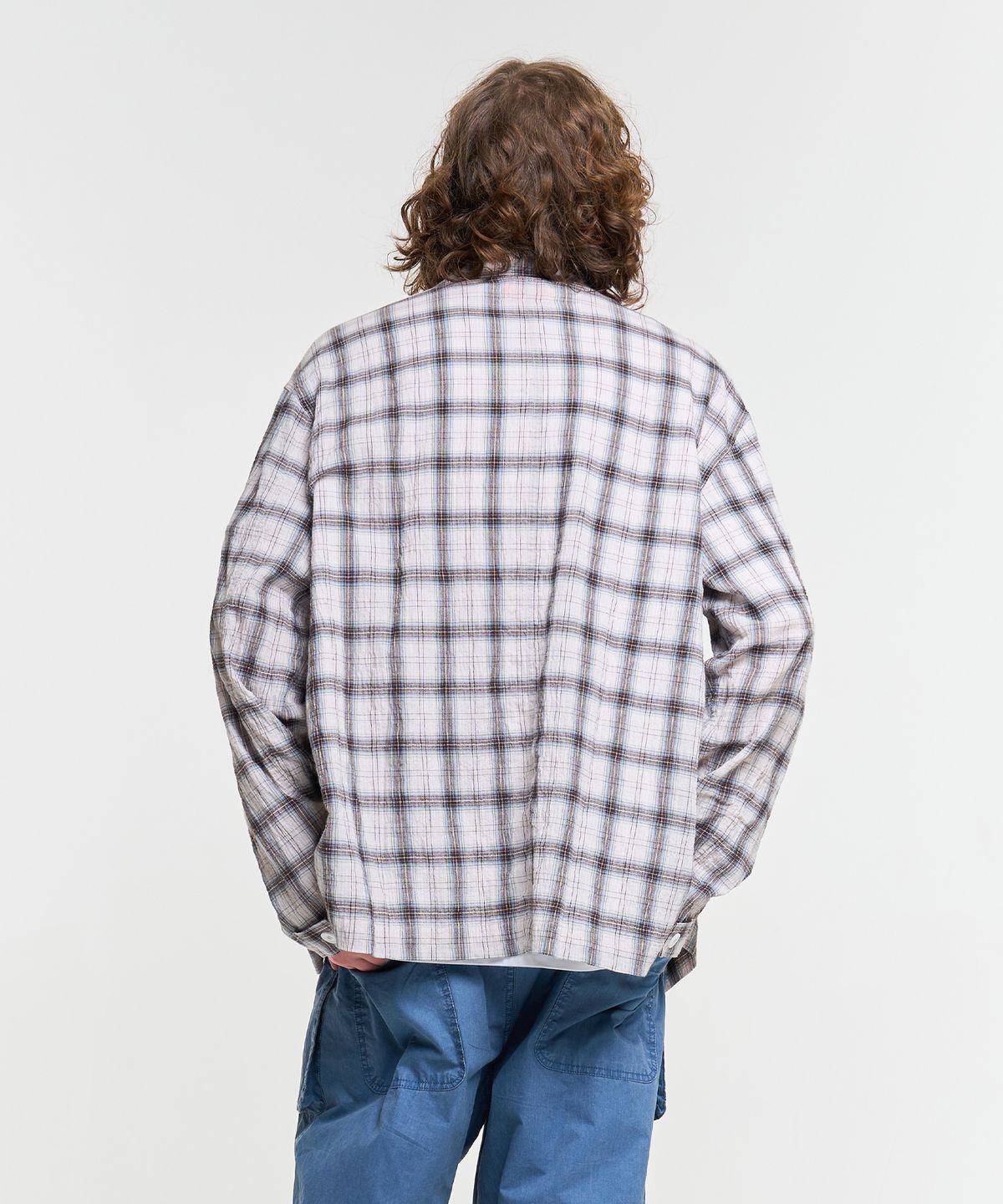 에이카화이트(AECA) FATIGUE CHECK SHIRTS-BEIGE
