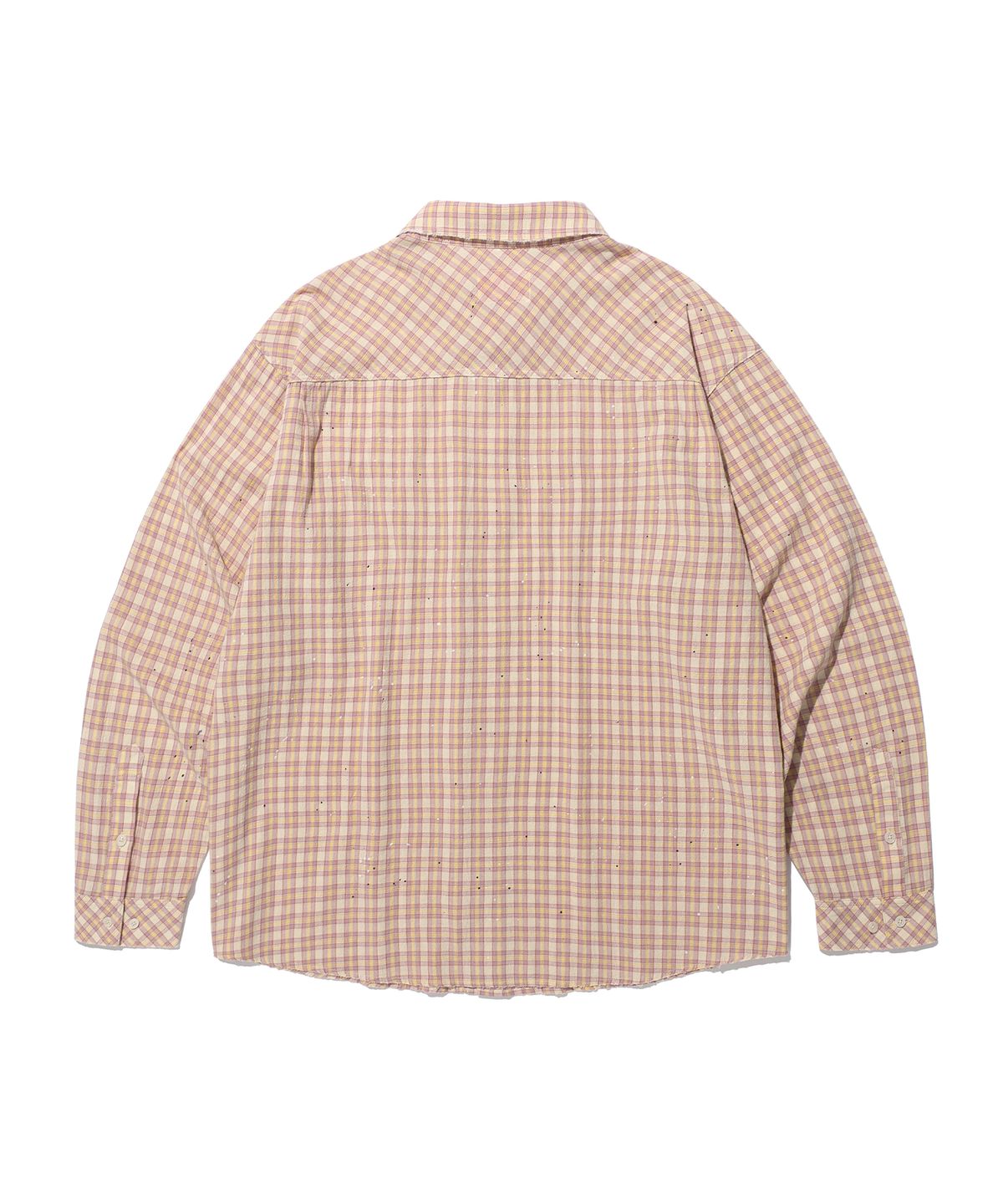 에이카화이트(AECA) PAINTED CHECK SHIRT-PINK