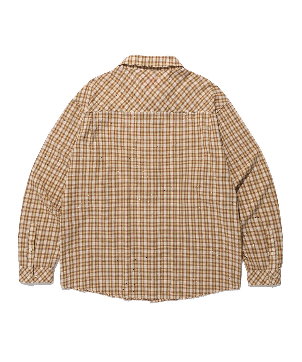 에이카화이트(AECA) PAINTED CHECK SHIRT-BEIGE