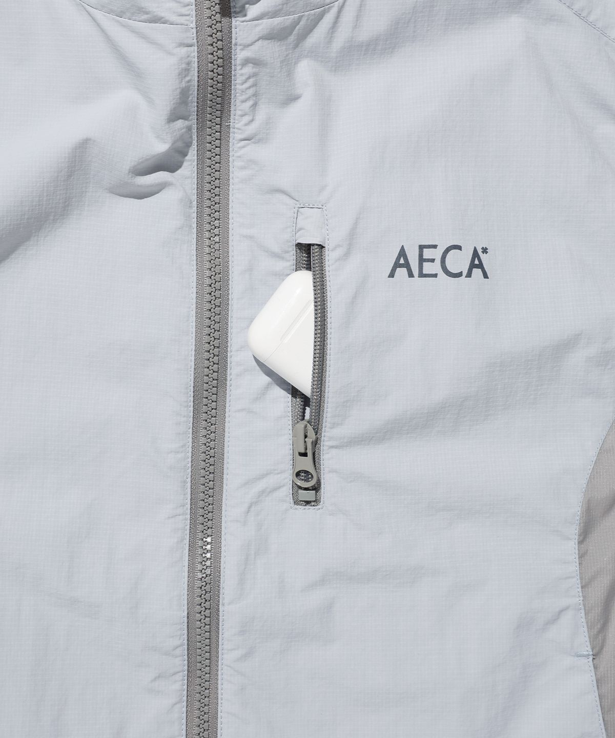 에이카화이트(AECA) NYLON HOODED VEST-MINT