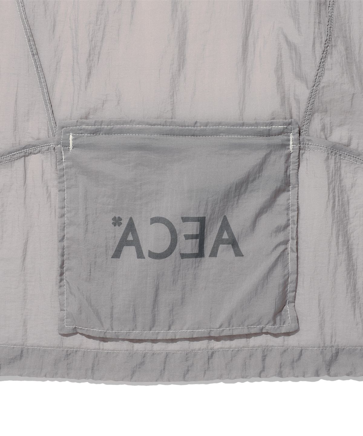 에이카화이트(AECA) PACKABLE HALF SHIRT-CHARCOAL
