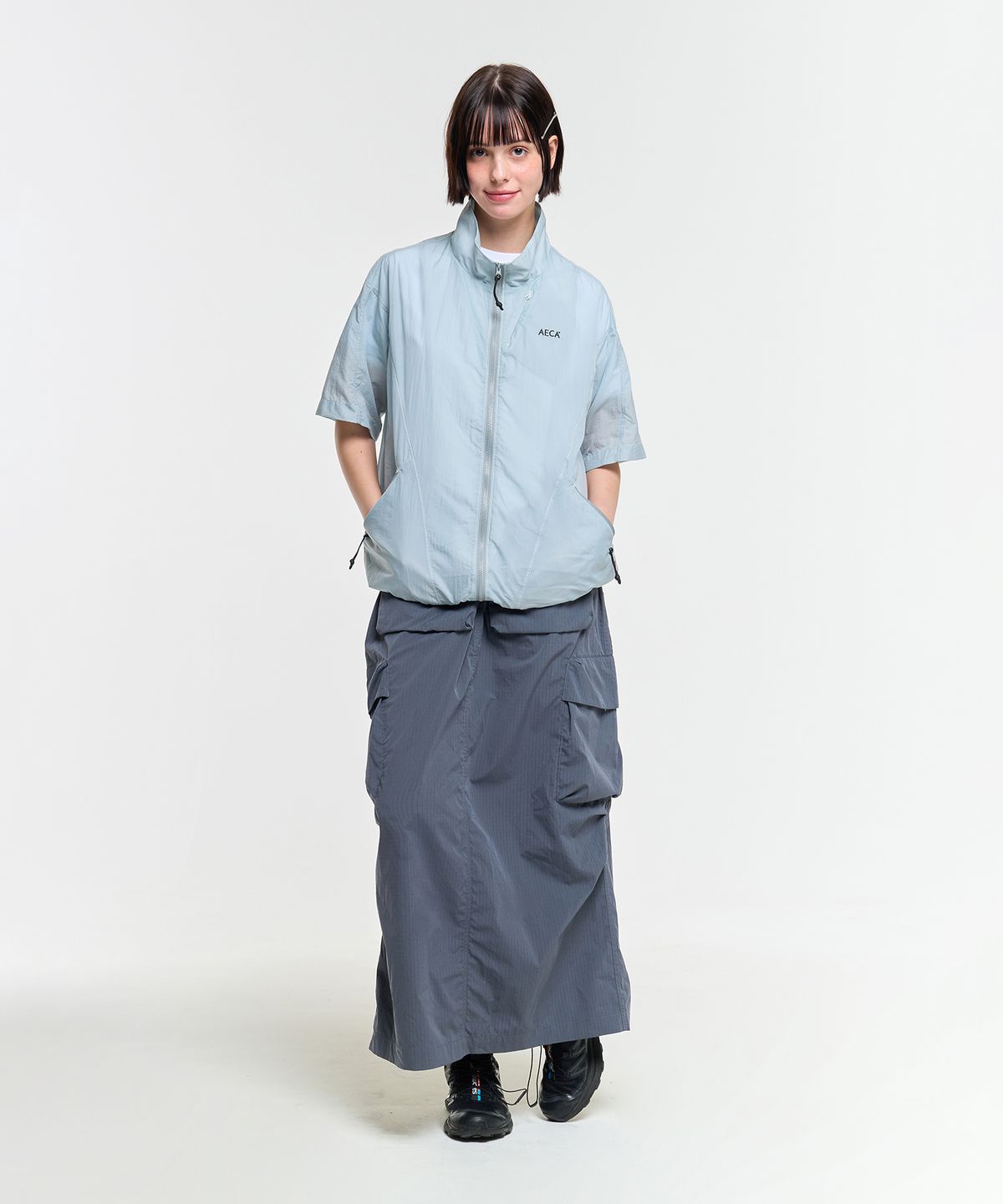 에이카화이트(AECA) PACKABLE HALF SHIRT-MINT