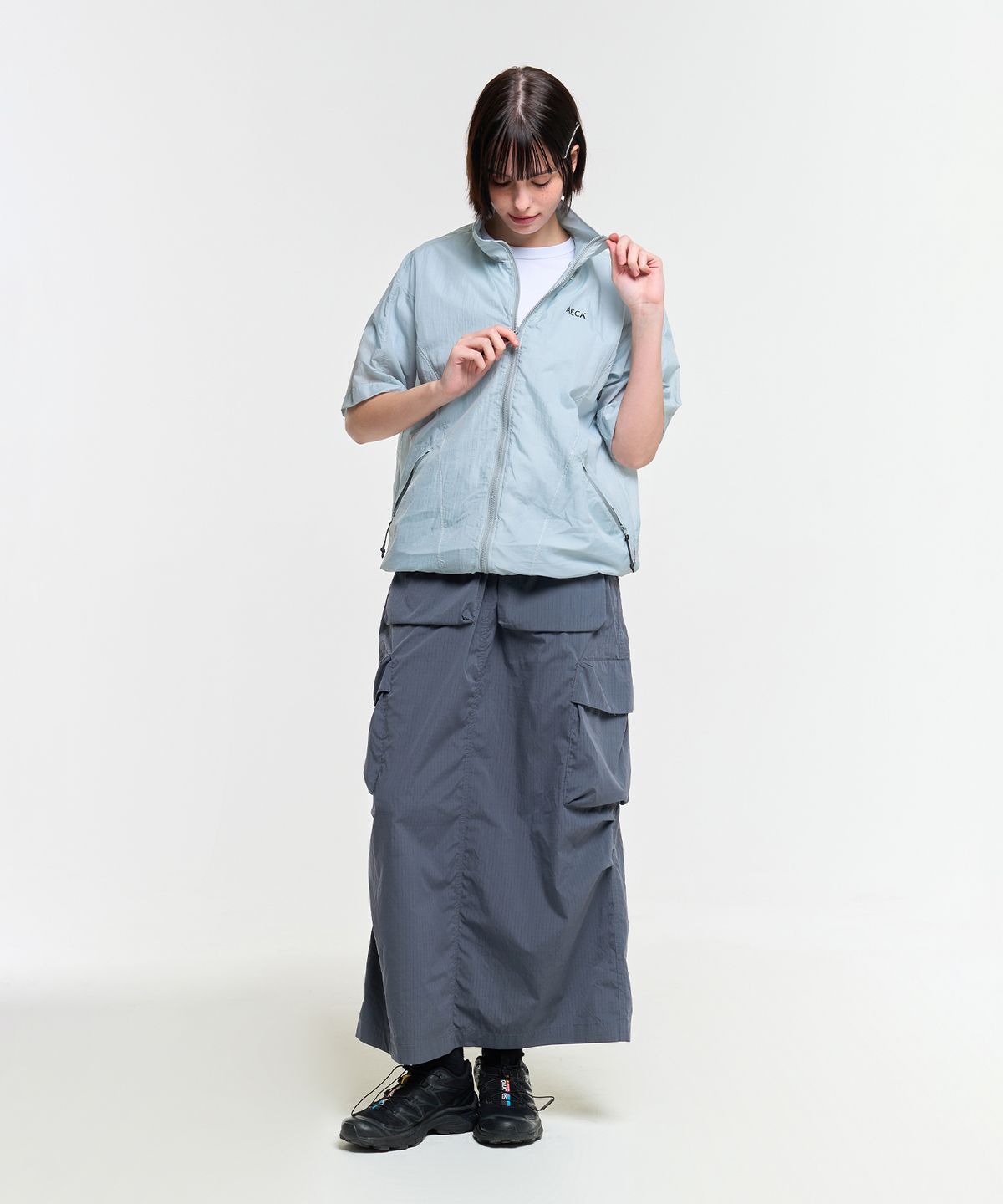 에이카화이트(AECA) PACKABLE HALF SHIRT-MINT