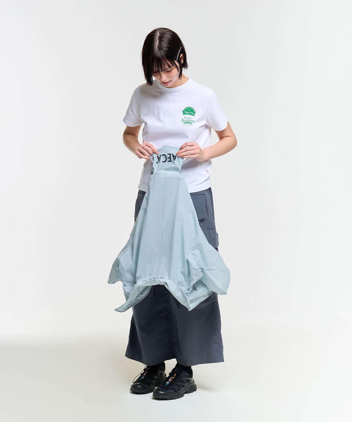 에이카화이트(AECA) PACKABLE HALF SHIRT-MINT