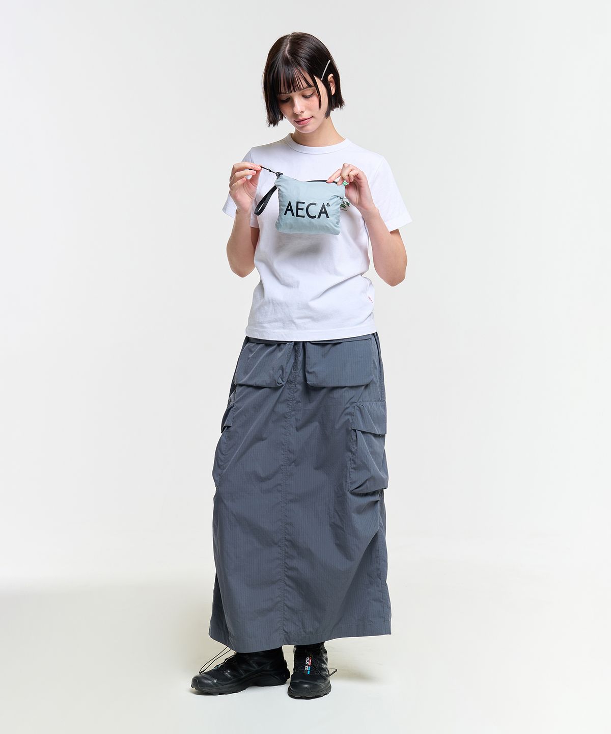 에이카화이트(AECA) PACKABLE HALF SHIRT-MINT