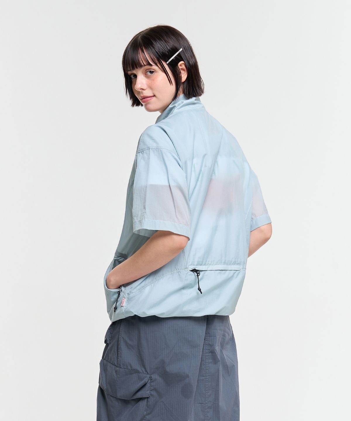 에이카화이트(AECA) PACKABLE HALF SHIRT-MINT