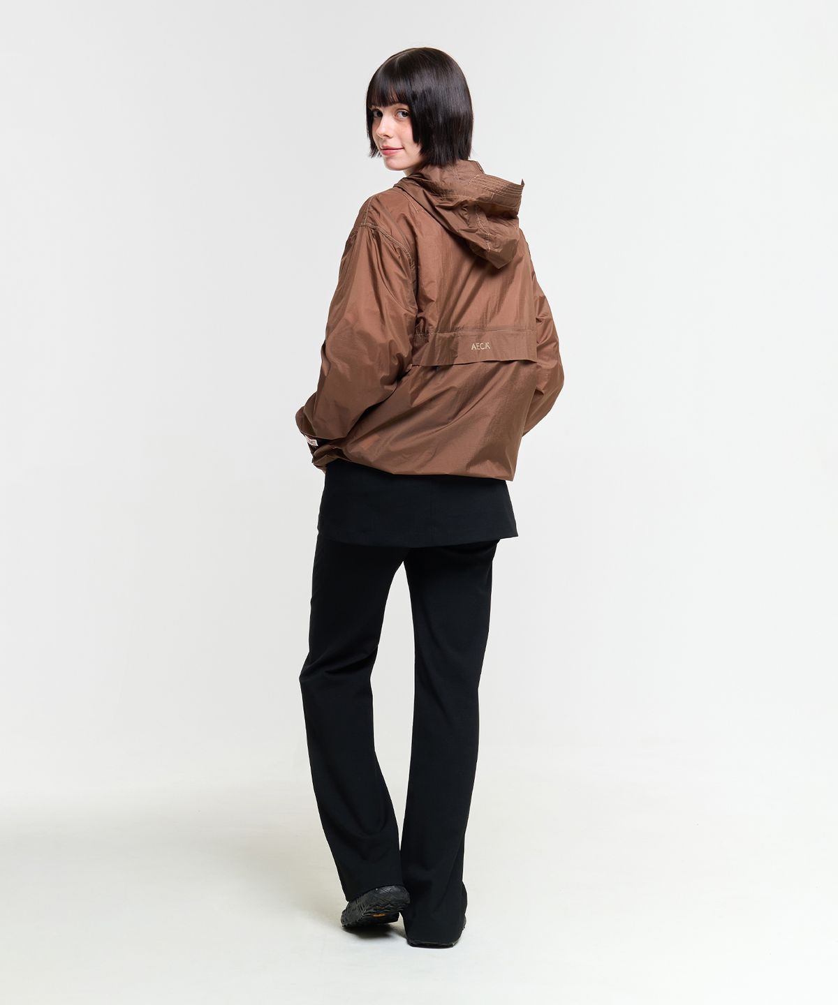 에이카화이트(AECA) AECA PACKABLE WINDBREAKER-BROWN
