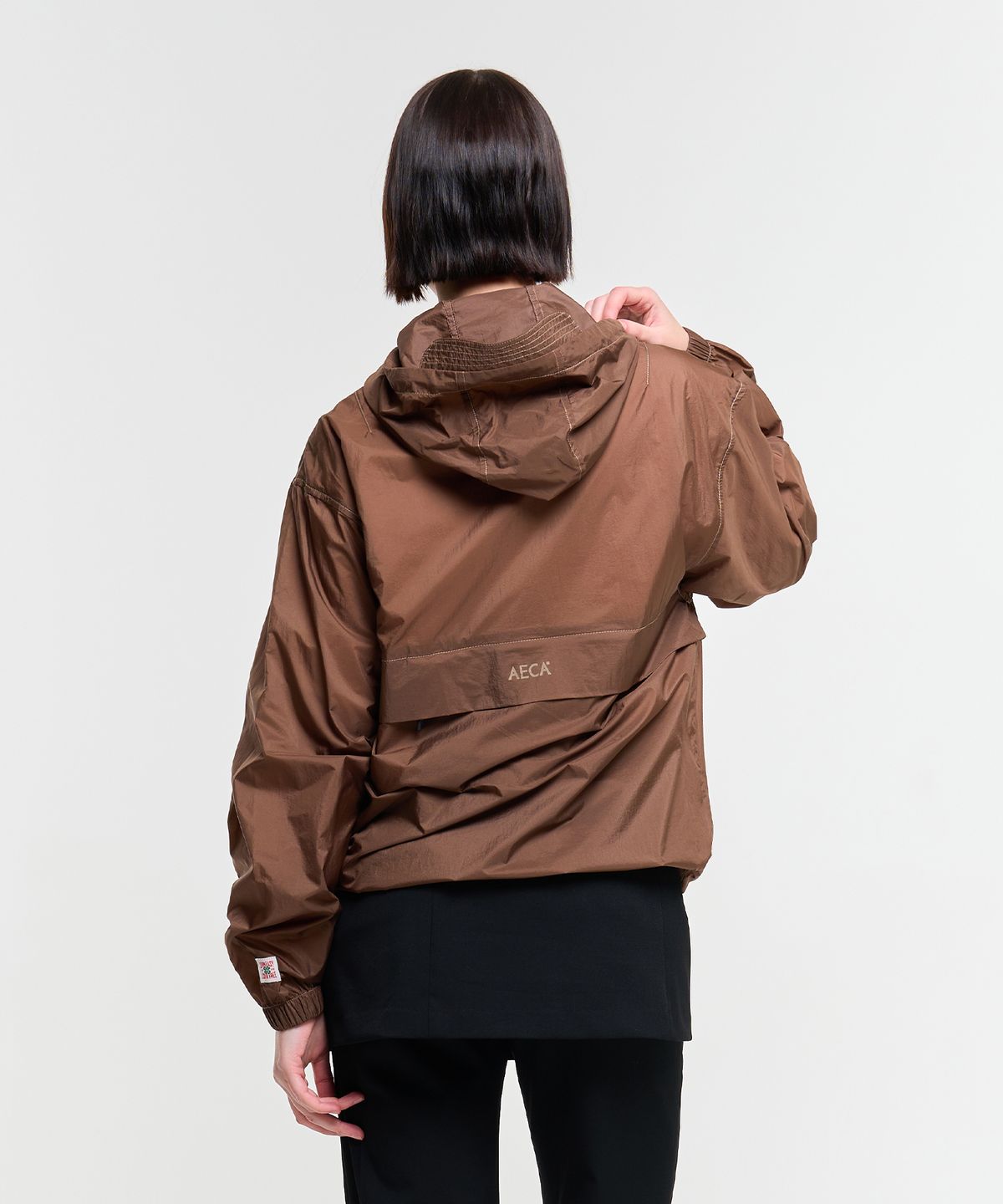 에이카화이트(AECA) AECA PACKABLE WINDBREAKER-BROWN