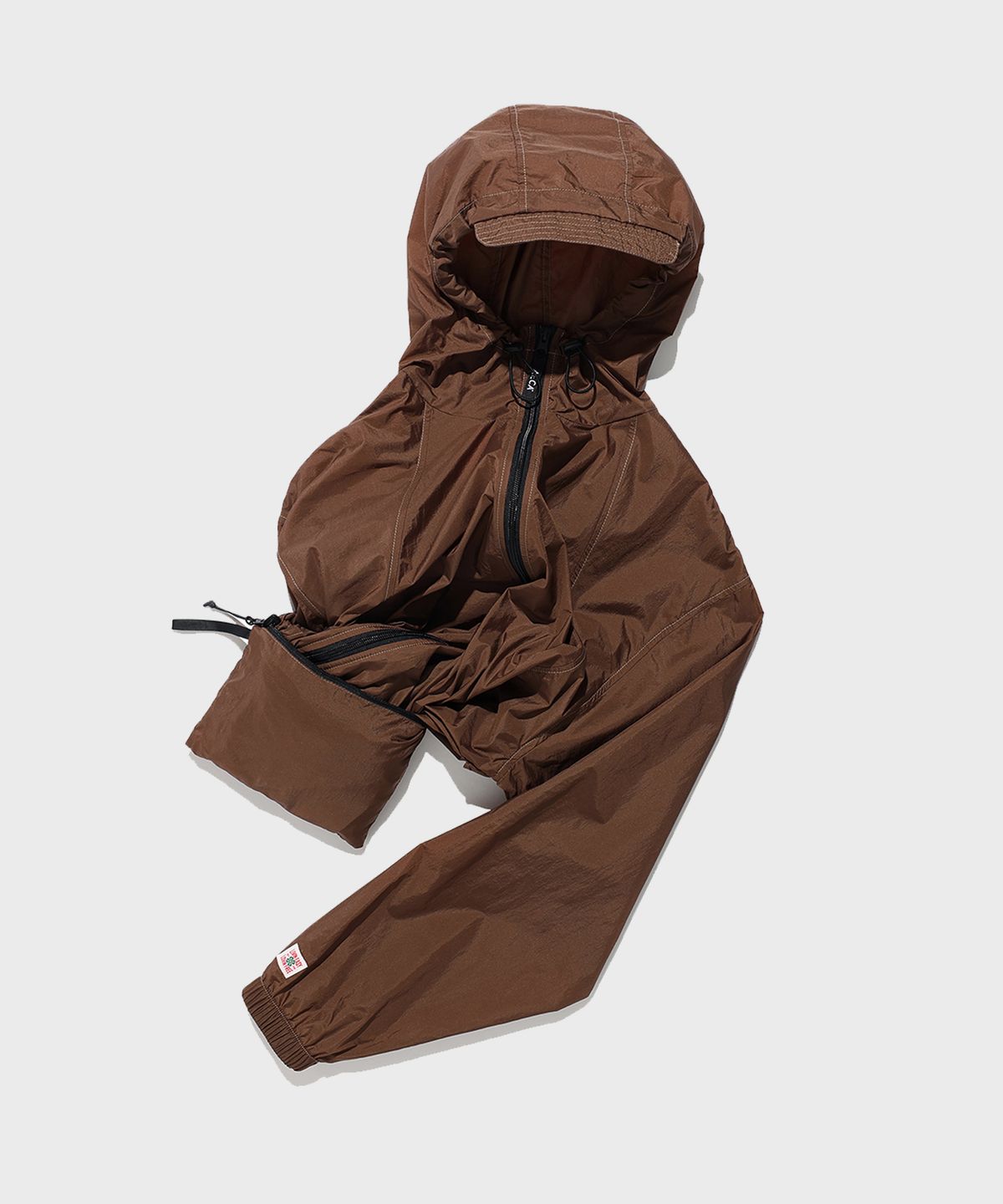 에이카화이트(AECA) AECA PACKABLE WINDBREAKER-BROWN
