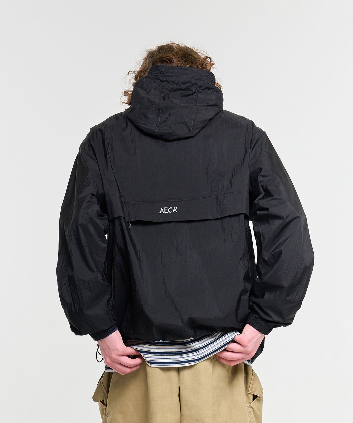 에이카화이트(AECA) AECA PACKABLE WINDBREAKER-BLACK