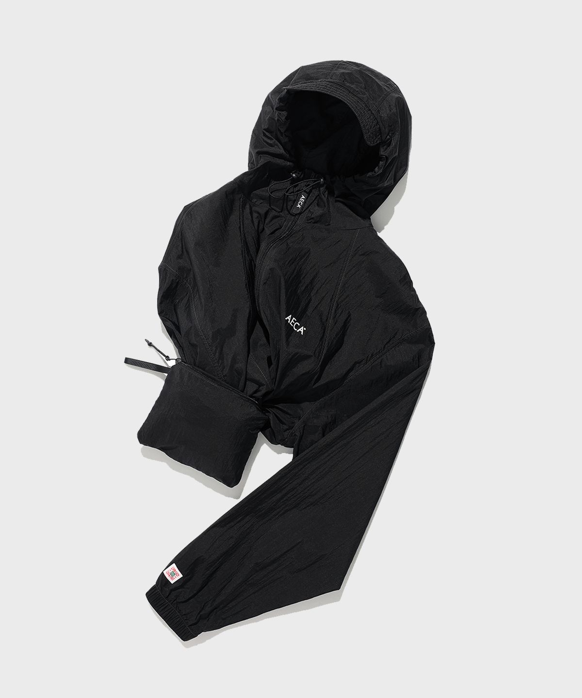 에이카화이트(AECA) AECA PACKABLE WINDBREAKER-BLACK
