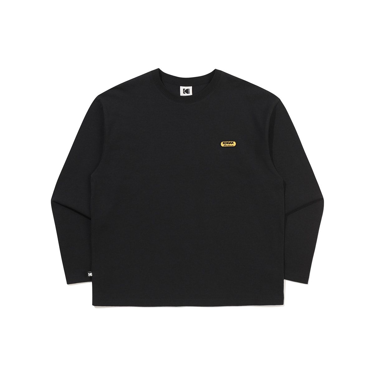 코닥(KODAK) 골드모먼트 그래픽 긴팔 티셔츠 BLACK
