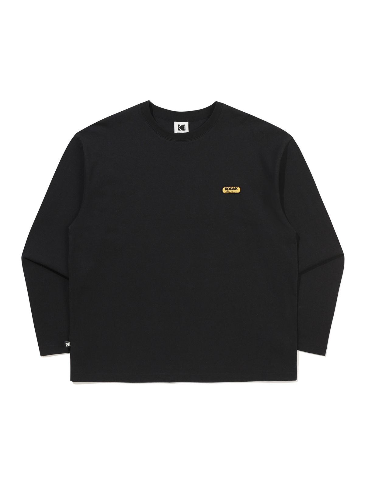 코닥(KODAK) 골드모먼트 그래픽 긴팔 티셔츠 BLACK