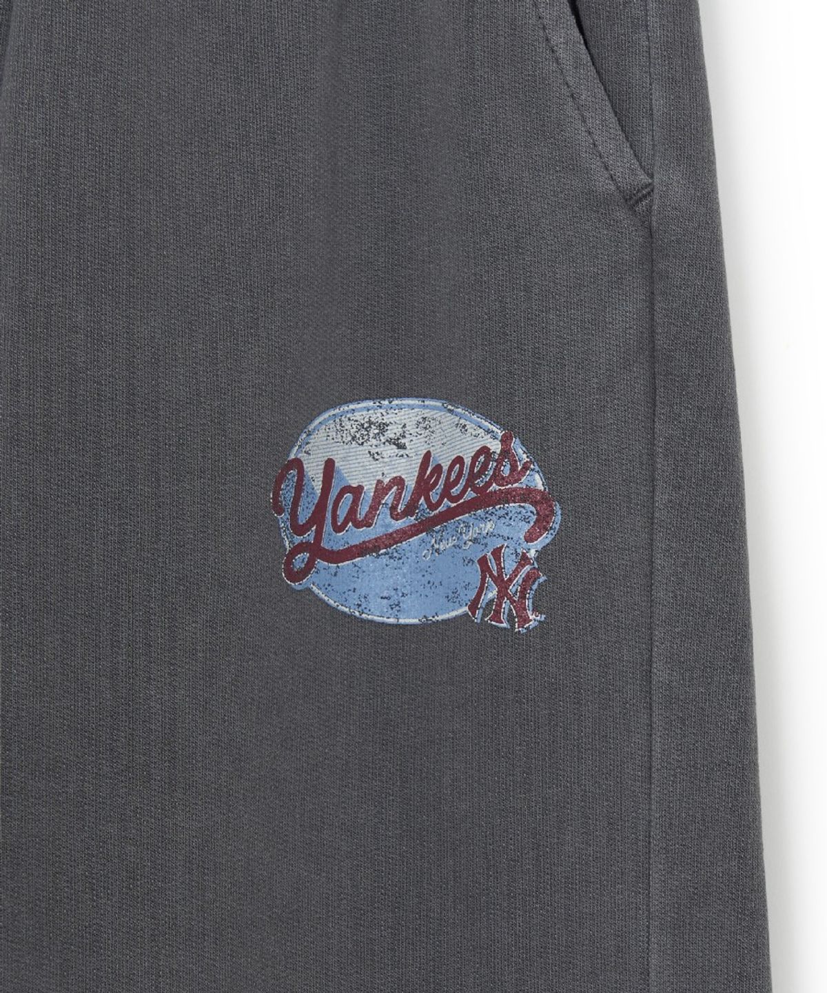 엠엘비 키즈(MLB KIDS) 베이직 클래식 쿠퍼스 피그먼트 조거 팬츠 NY (D.Grey)