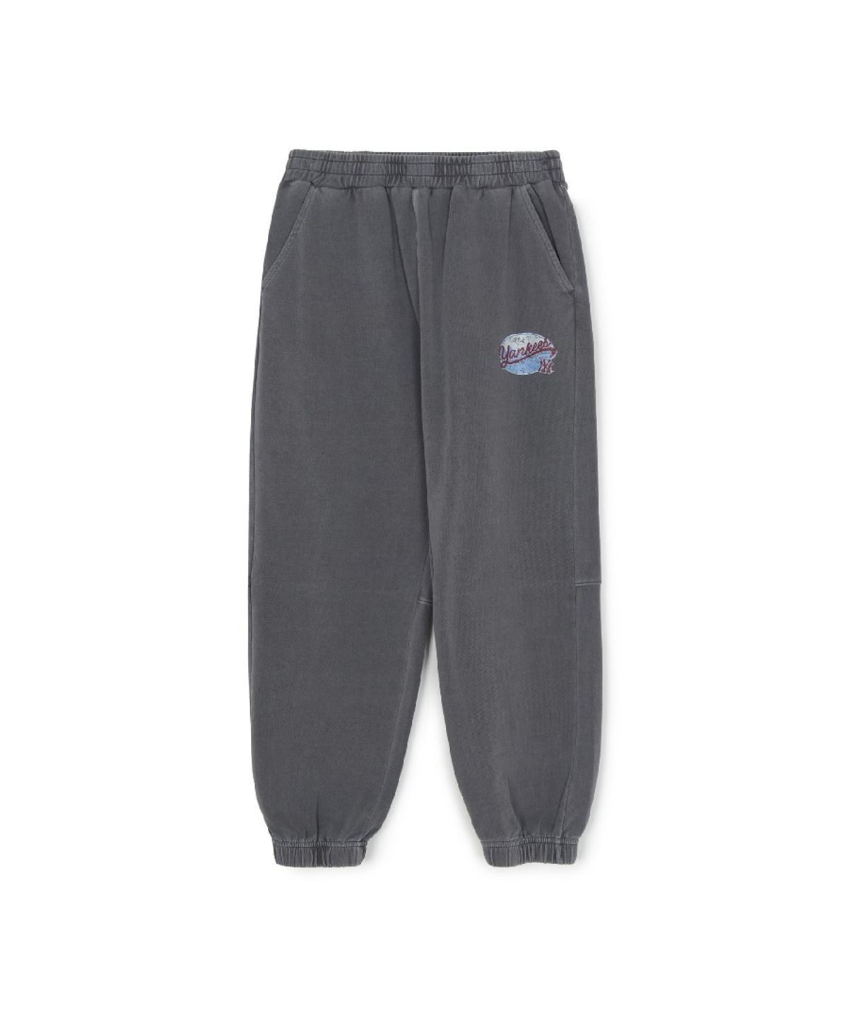 엠엘비 키즈(MLB KIDS) 베이직 클래식 쿠퍼스 피그먼트 조거 팬츠 NY (D.Grey)