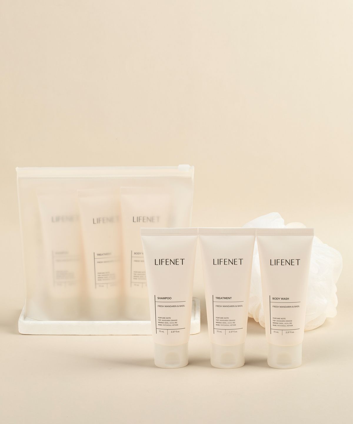 라이프넷(LIFENET) 여행용 헤어바디 3종 트래블 키트