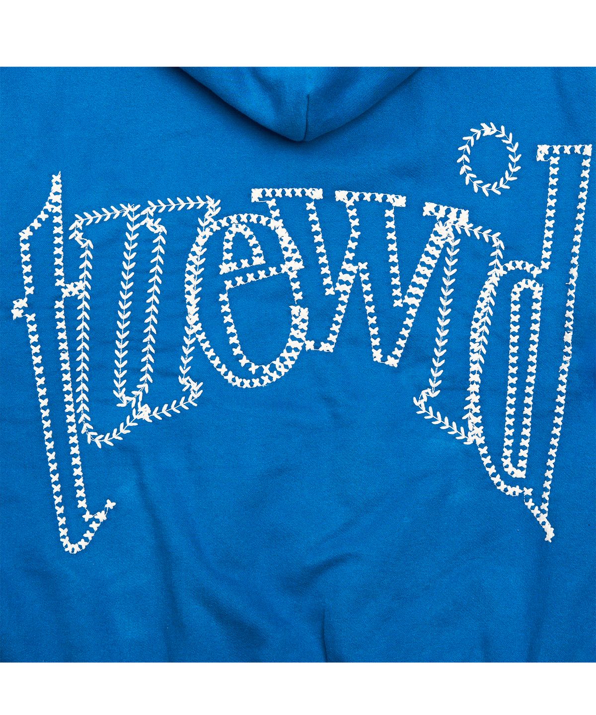 투위드(TUEWID) Tuewid logo embroidery hoodie (cerulean blue)