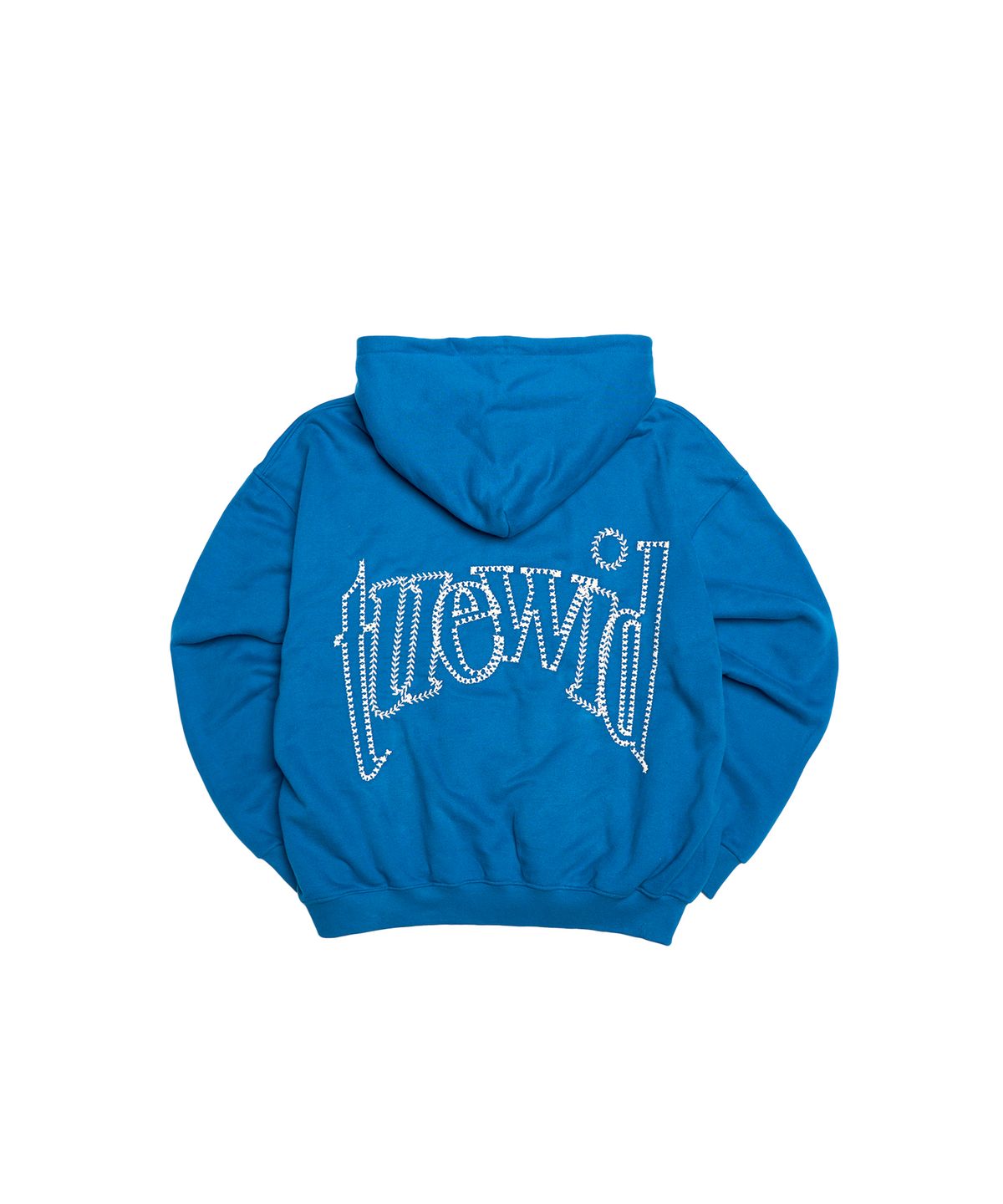 투위드(TUEWID) Tuewid logo embroidery hoodie (cerulean blue)