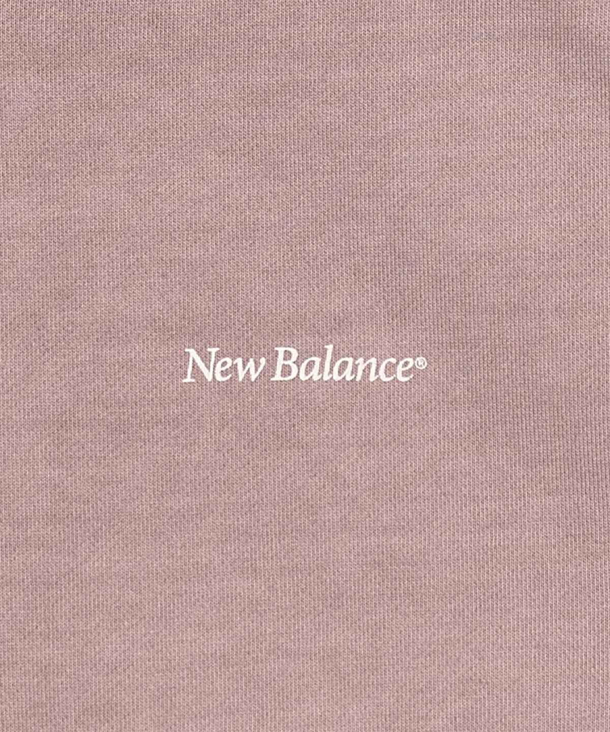 뉴발란스(NEW BALANCE) NBMDG11223 / UNI Ndurance 레터링 워시드 논기모 후드집업 (GRAY PINK)