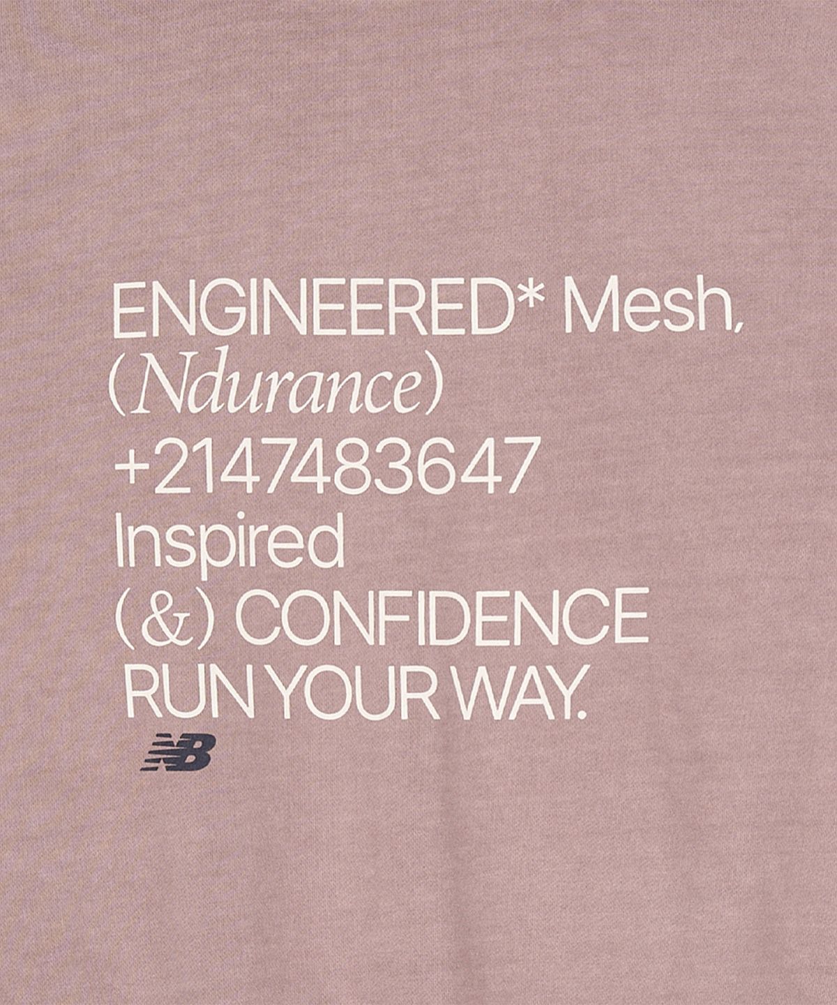 뉴발란스(NEW BALANCE) NBNCG11233 / UNI Ndurance 레터링 워시드 논기모 맨투맨 (GRAY PINK)