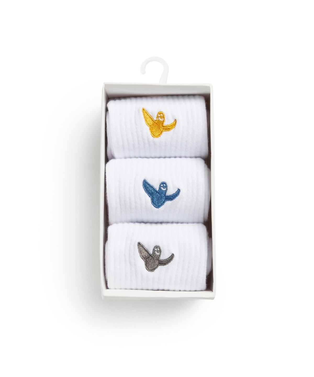 마크곤잘레스(MARK GONZALES) 컬러 엔젤 와펜 삭스 3PACK - WHITE
