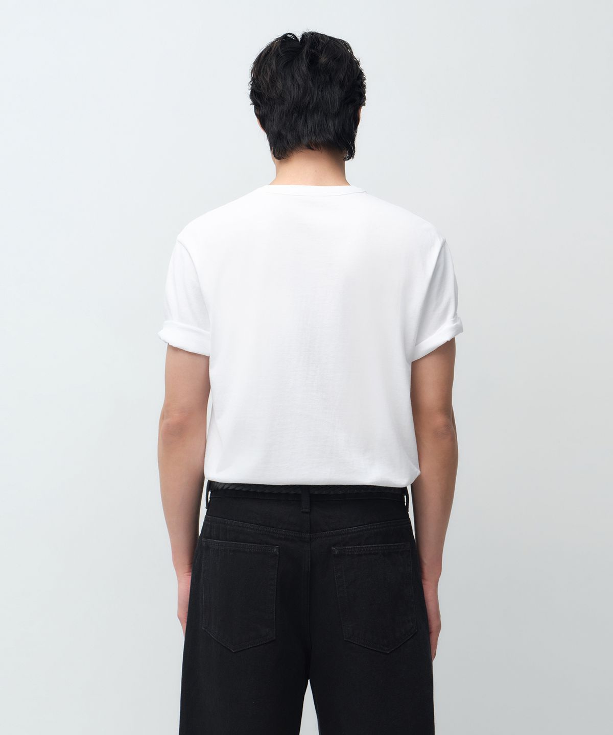 무신사 스탠다드(MUSINSA STANDARD) 헨리 넥 티셔츠 [화이트]