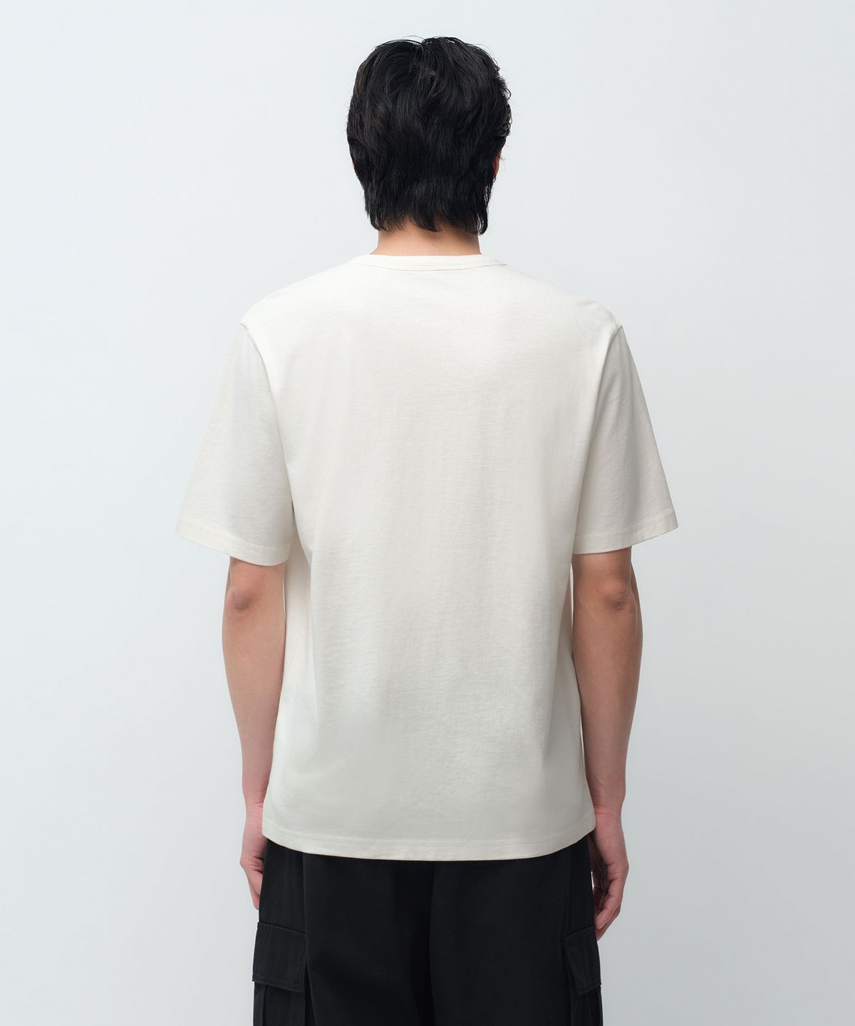 무신사 스탠다드(MUSINSA STANDARD) 헨리 넥 티셔츠 [크림]