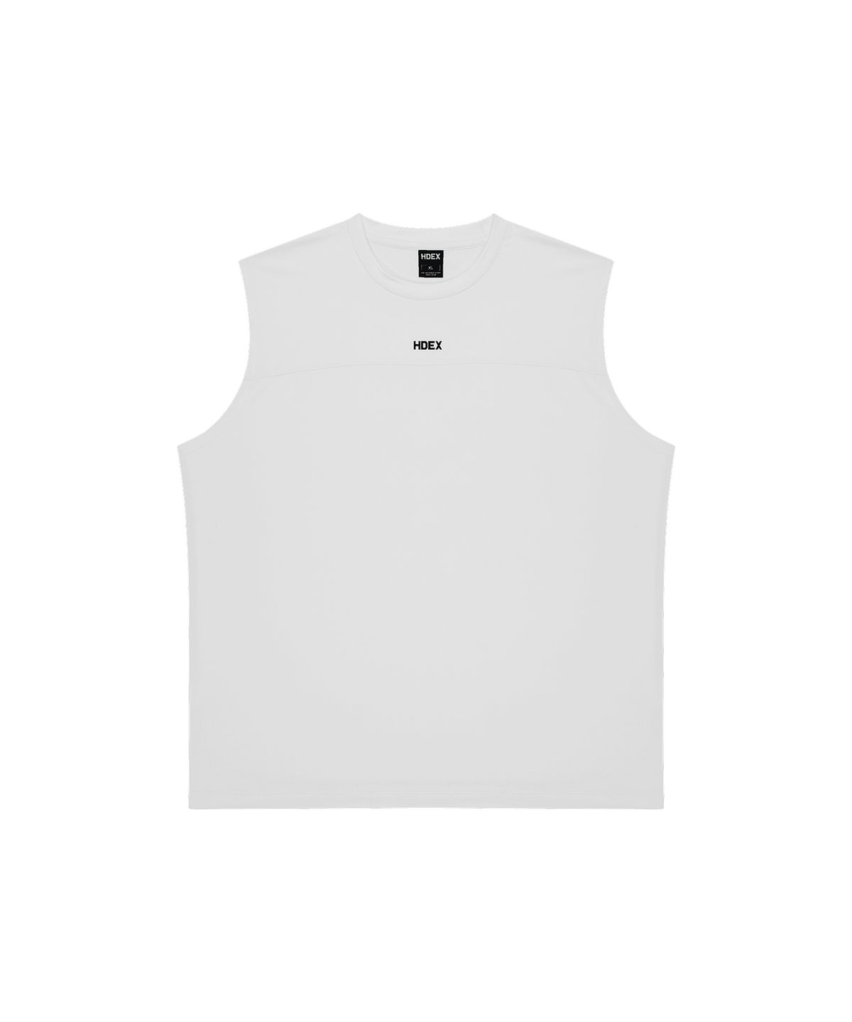 에이치덱스(HDEX) 액티브 컷라인 슬리브리스 (White)