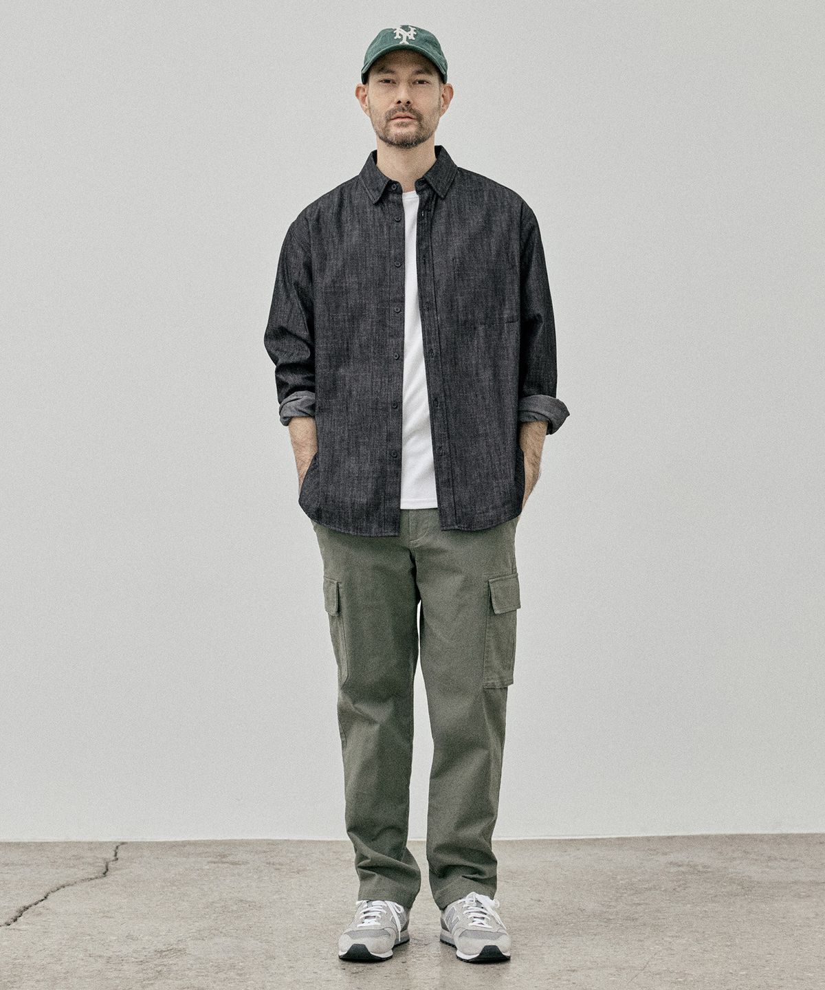 에스티코(STCO) CODIGALLERY Urban Denim Shirts 블랙 (오버핏)_CDSVC20NSB