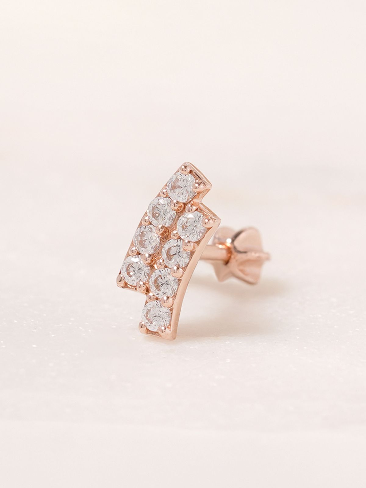 미니멀피어싱(MINIMALPIERCING) 14K 18K 웨이브 라인 피어싱