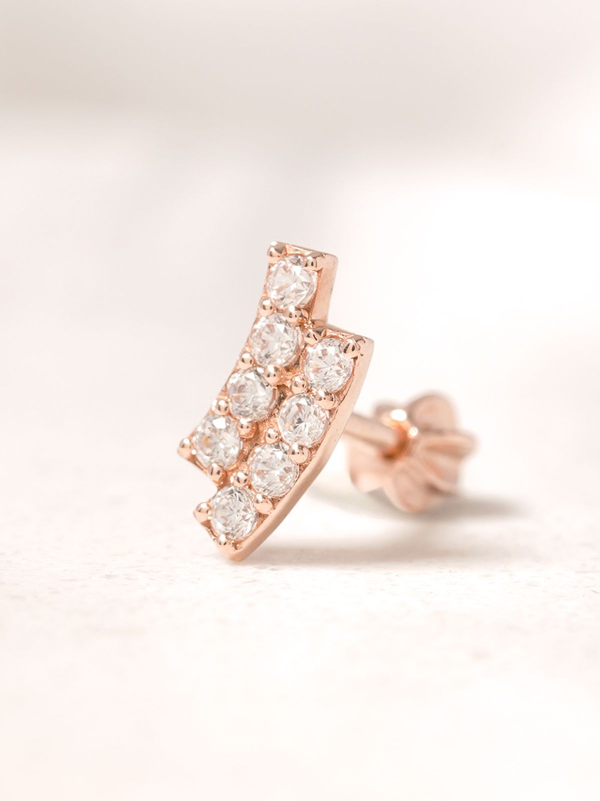미니멀피어싱(MINIMALPIERCING) 14K 18K 웨이브 라인 피어싱